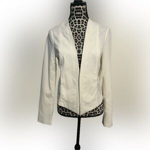 NWT Guess Womens Cream Colored Jovie Shawl Blazer No Buttons - Size L